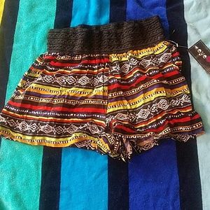 multi colored shorts